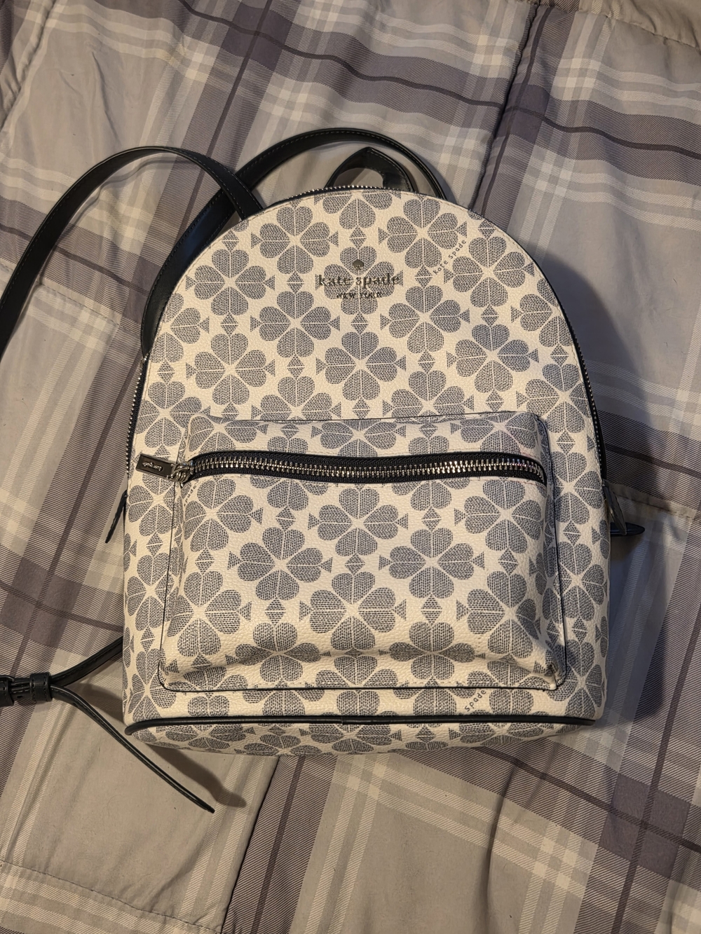 kate spade Cream & Gray Floral Mini Backpack